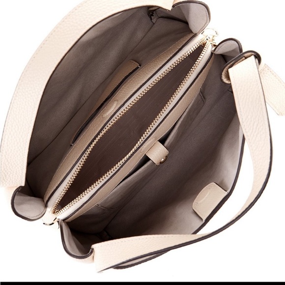 Kate Spade Knott Pebbled Leather Medium Crossbody Hobo Bag in Milk Cream - Picture 4 of 11